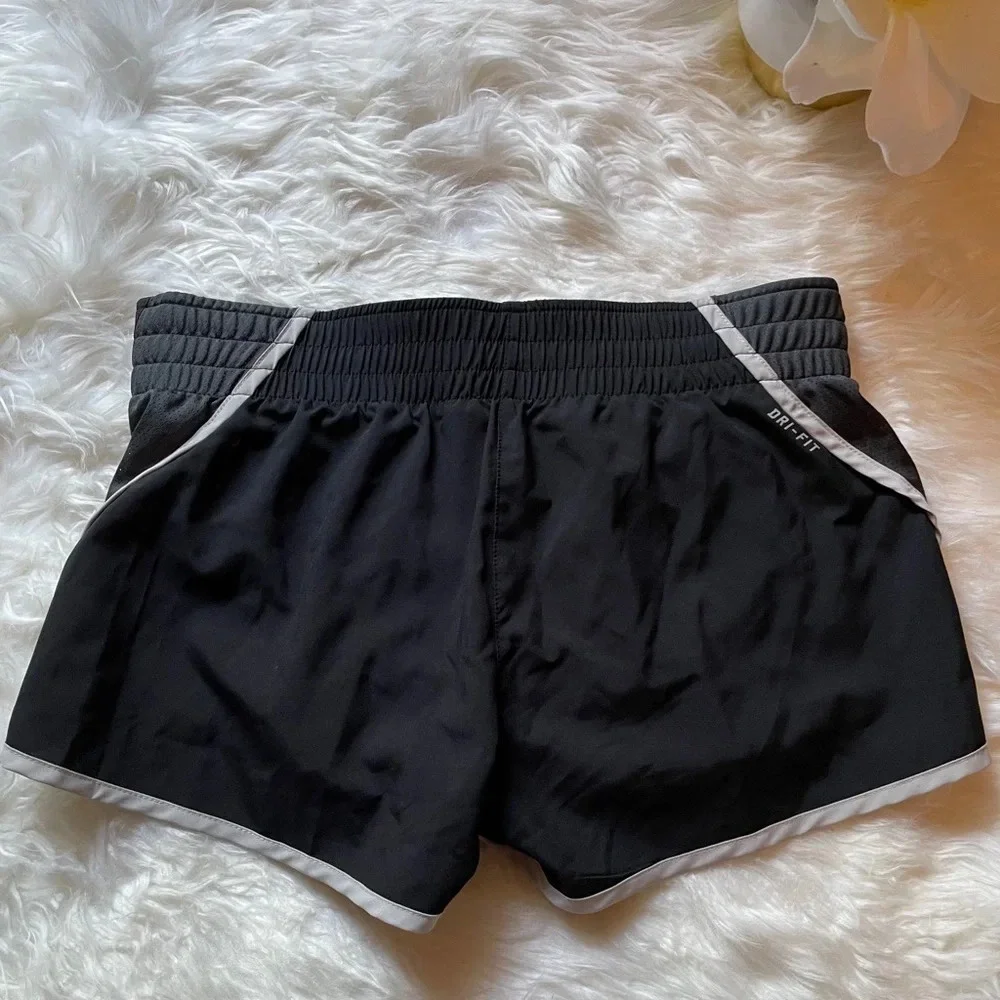 Nike‎ Womens Black & White Dri Fit Elastic Waist